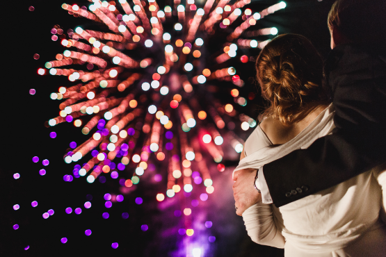 Wedding fireworks displays Gold Coast