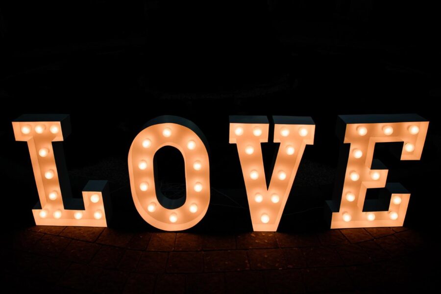 Large light-up letters